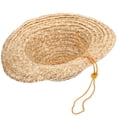 thumbnail image 4 of Sombrero de paja infantil de 31 cm para exteriores, tejido a mano, ideal para la playa o fiestas temáticas del oeste., 4 of 8