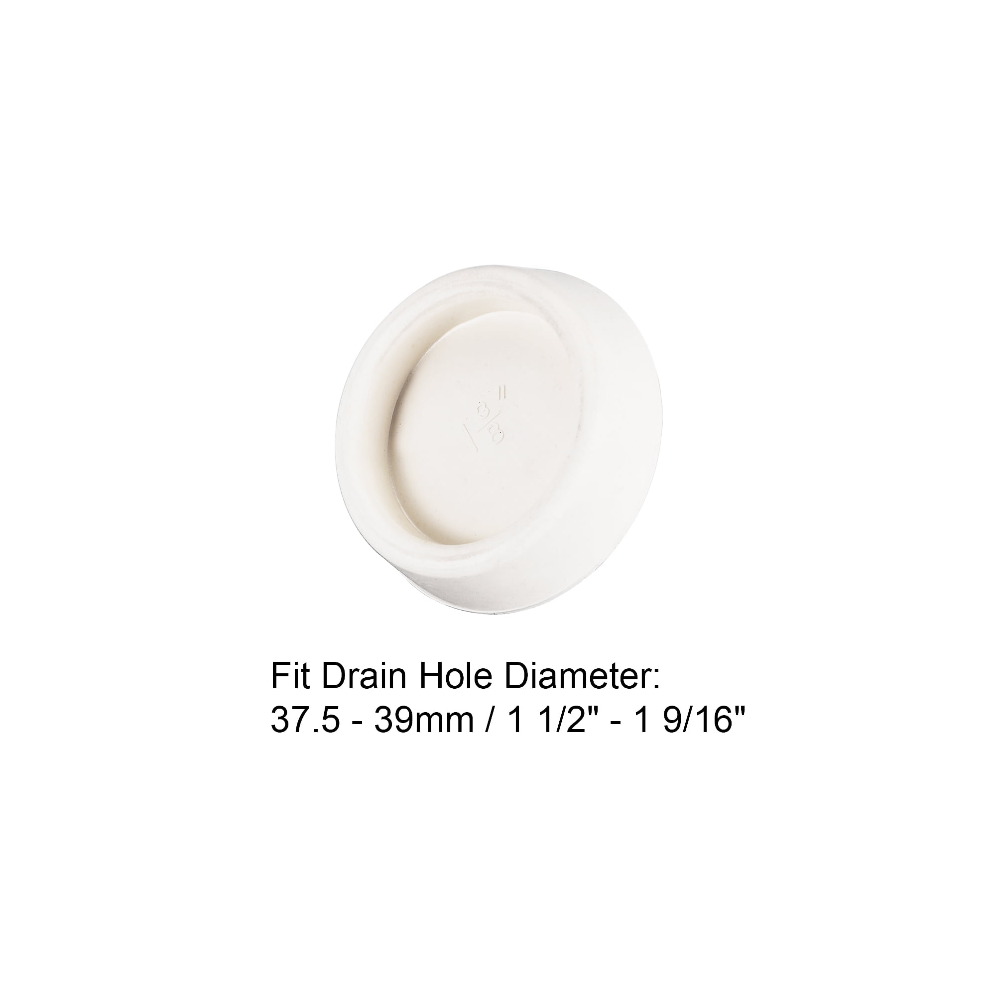 Unique Bargains Rubber Plug Drain Stopper with Hanging Ring for Bathtub 1.44"x1.58"x0.43"