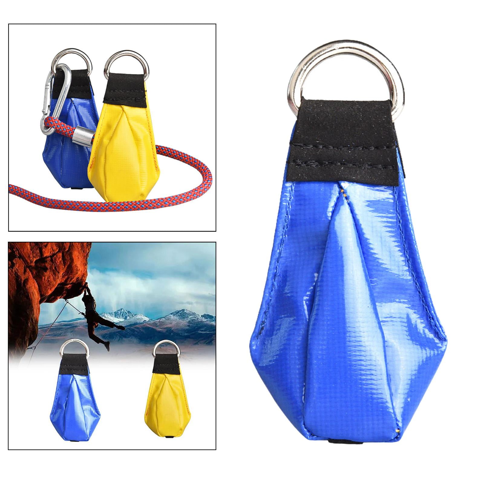 harayaa Multi-Purpose Throw Weight Bag Nylon Throwing Rope Sandbag Climbing Rope Bag for Blue