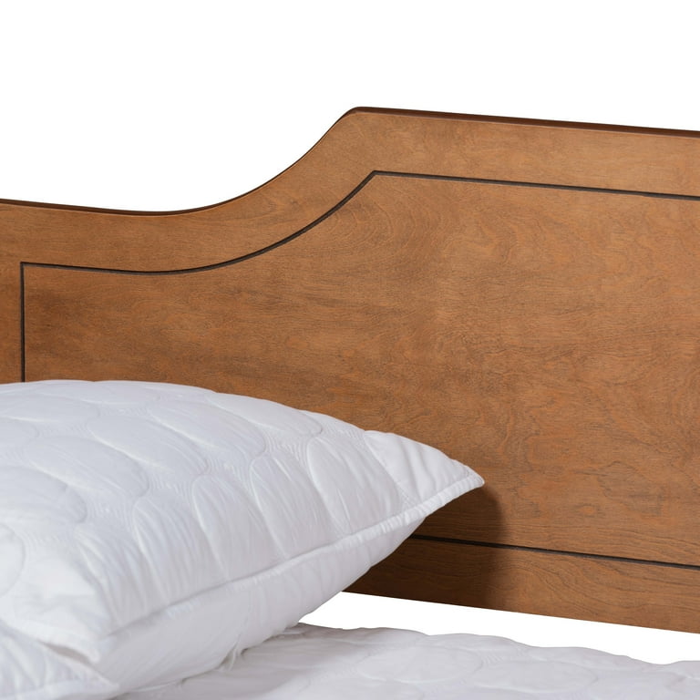 Testiera Norlen In Impiallacciatura Di Noce Con Finitura Scura E Luce Led Per Letto Da 160 X 200 Cm Fsc Mix Credit
