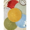 thumbnail image 4 of DII Light Gray Floral Woven Round Placemat (Set of 6), 4 of 10