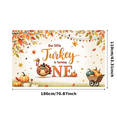 thumbnail image 4 of Autumn Leaves Turkey Birthday Banner Pumpkin Design Fall Thanksgiving for Kids Party Decoration Indoor Celebration Festive Event, 4 of 8