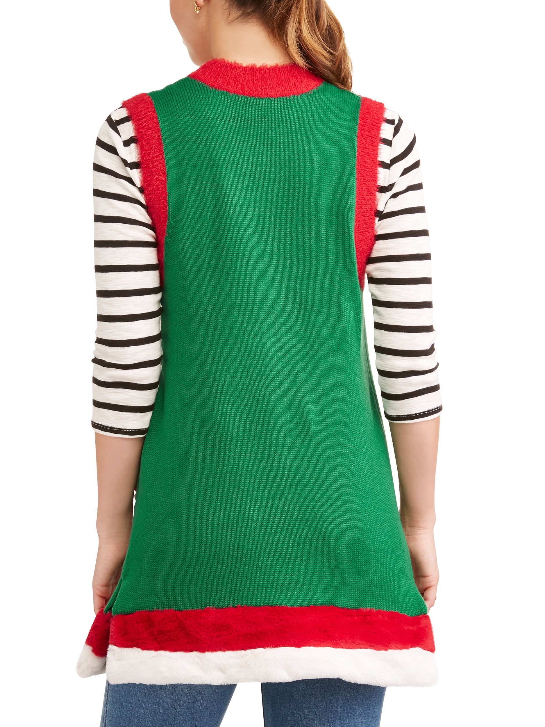 womens ugly christmas sweater vest