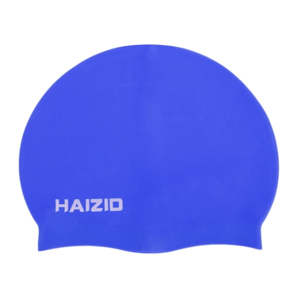 Gorro de natación impermeable de silicona azul de 1 pieza de Bargains Únicos