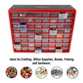 Stalwart 64Drawer Storage Organizer Plastic Drawers for Organization