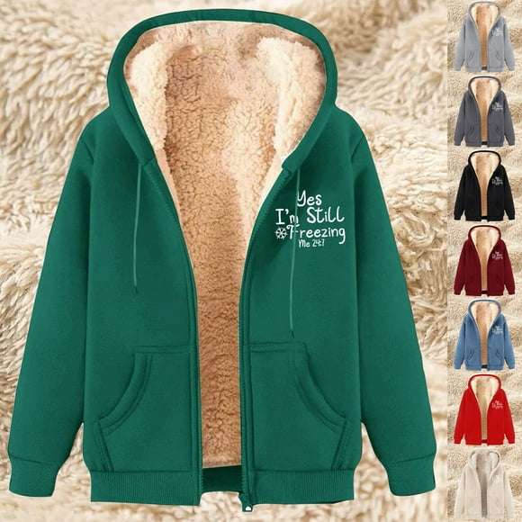 Sentmoon Snowboarding Jacket Plus Size Fleece with Print Warm Winter Coats for Women Long Sleeve Hooded Neck Hoodies Fall and Winter Lightweight and Warm for Skiing and Winter Sports M