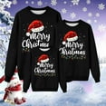 thumbnail image 2 of RXMEKW Chandail à Capuche Imprimé de Noël pour Femmes et Enfants, Ensemble de Chemise à Manches Longues et Col Rond Assorti pour Photos de Vacances et Tenue Décontractée, 2 of 7