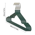 thumbnail image 3 of Heavy Duty Clothes Hanger Set, Non Slip Hangers with Steel Core for Shirts, Coats, Jackets, Trousers and Dresses, Space Saving Wardrobe Organization and Storage, 5 Pack, 3 of 6