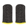 thumbnail image 1 of Finger 24-Stitch Mobile Game Cover Anti-Sudor Antideslizante Negro Amarillo Amarillo 2 piezas Hugtrwg Para estrenar, 1 of 9
