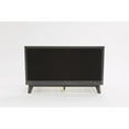 thumbnail image 6 of Modrest Soria 64x83" Modern Wood & Linen Fabric Queen Bed in Wash Gray, 6 of 8