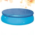 thumbnail image 5 of KAKOWELY 183cm Diameter Round Pool Cover Pool Rain Dustproof Cover for Frame Pools Inflatable Swimming (Blue),72.05"X72.05"X0.39", 5 of 5