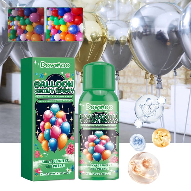 Xihbxyly Cosas Por Menos de 5 Dolares Brillo para Real Globos Mantiene La Textura y Brillo de Los Globos Decoración de Escena No Oxidante Delarga Duración 100 Ml