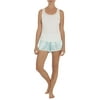Women's and Women's Plus Bridal Collection Racerback I Do Tank and Short 2 Piece Sleepwear Set