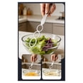 thumbnail image 4 of SomWiBe Stainless Steel Dual Hole Hand Whisk, Manual Egg Beater Stirring Tool with Ergonomic Grip, Kitchen Mixing Gadget for Baking Eggs Batter Coffee Silver 9.06in, 4 of 5