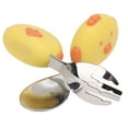thumbnail image 4 of Toddler Forks And Spoons, Short Handle Baby Forks Spoons Portable  For Kids For Schools Yellow, 4 of 8