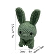 thumbnail image 3 of Easter Crochet Bunny Plush Doll Handmade Stuffed Animal Easter Decor Family Gift Easter Baskets Fillers Easter Decorations, 3 of 6