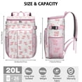 thumbnail image 3 of Funny Pig Print Backpack Cooler – Leakproof Insulated Cooler Bag with Watercolor Pig Design, Perfect for Outdoor Adventures & Road Trips, 3 of 6