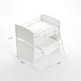 thumbnail image 3 of My Home Furnishings Bailey Engineered Hard Wood Twin Bunk Bed in Bright White, 3 of 8