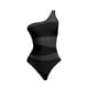 thumbnail image 3 of Traje de baño para mujer Traje de baño Copa acolchada Traje de baño 1 pieza Corte de rejilla suave 1 tiras Negro Yuyangstore  Traje de baño de mujer, 3 of 8