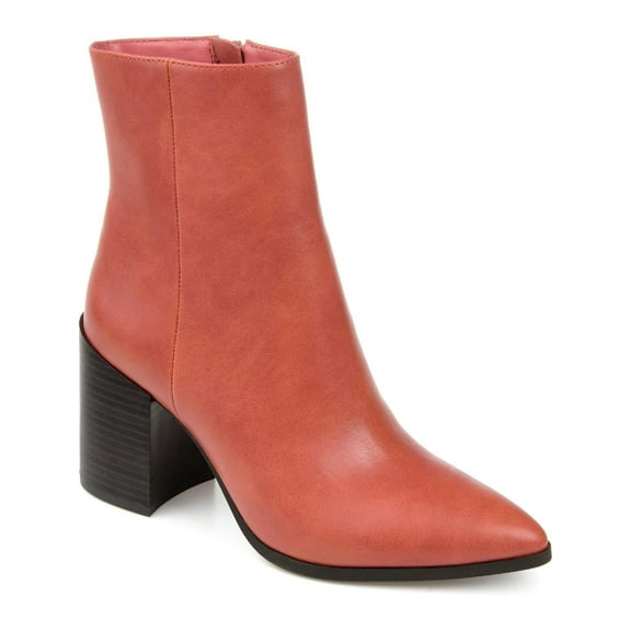 Journee Collection Womens Kathie Faux Leather Ankle Ankle Boots