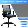 thumbnail image 5 of Topcobe Adjustable Mid Back Mesh Office Chair with Lumbar Support, Home Office Chair, Office Furniture Chairs, 5 of 8