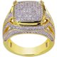 thumbnail image 3 of Anillos con incrustaciones de cristal para hombre y mujer, joyería de moda europea y americana para banquete y negocios, 3 of 4