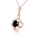 thumbnail image 2 of Galaxy Gold 14K Solid Gold 0.50 Carat Natural Black Diamond Necklace for Women - Rose Gold Fine Jewelry, 2 of 3