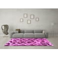thumbnail image 3 of Ahgly Company Indoor Square Abstract Pink Modern Area Rugs, 5' Square, 3 of 4