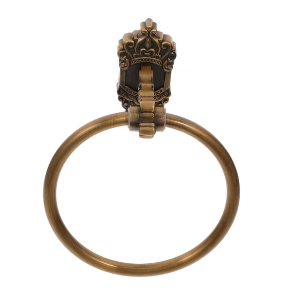 ADDHAT European Style Golden Metal Hand Towel Holder Wall Mounted for Bathroom and Kitchen