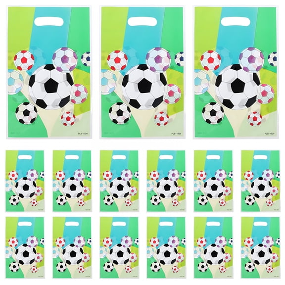 CCOCC 2026 New Party Favor Bags for Children,Soccer Theme Gift Bags,Green Football Treat Bags for Party,Birthday,Event Green