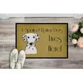thumbnail image 2 of Caroline's Treasures BB1458JMAT Dalmatian Spoiled Dog Lives Here Door Mat, Indoor Rug or Outdoor Welcome Mat 24x36, 2 of 4