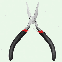 Jewelry Making Flat Nose Pliers, 5 Inch, Black