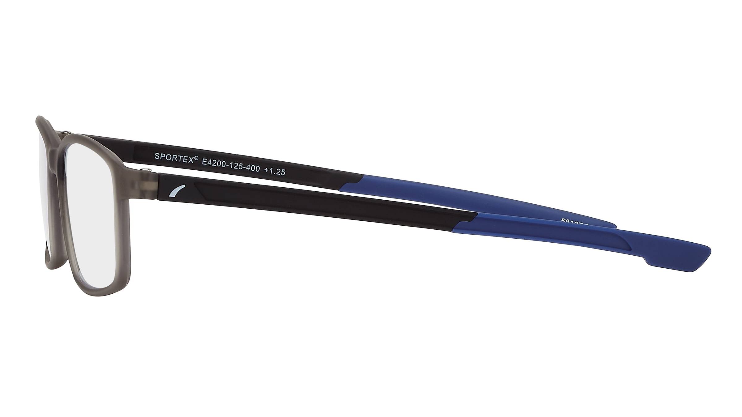 SAV Sportex Blue Light Protection Reading Glasses, Rectangle Full Rim Frame, 4200, +1.25, Blue