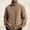 #Brown, variant on Fanshiluo Men's Turtleneck Cable Knit Sweater, Long Sleeve Pullover Knit Top,Size L,Big and Tall Men