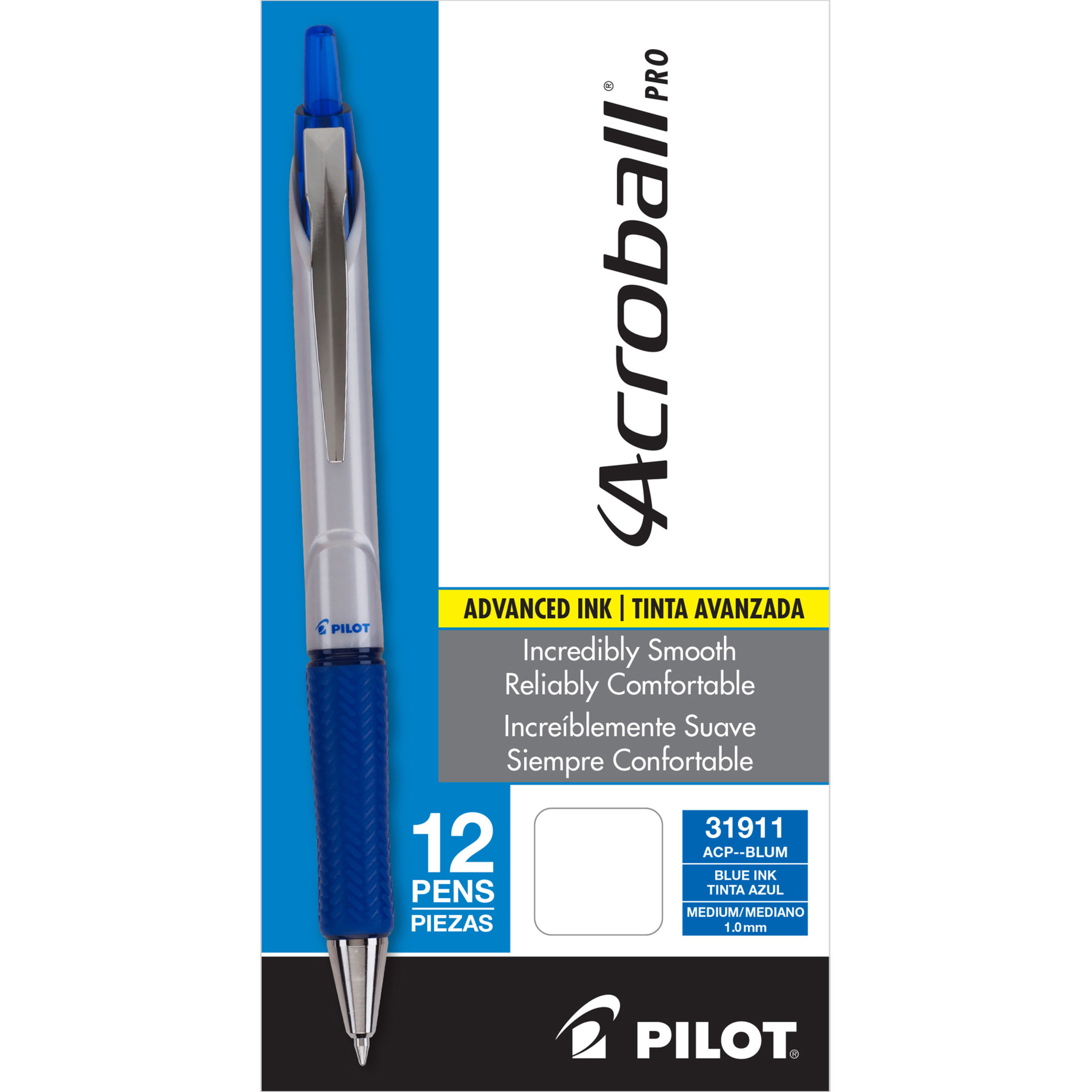 Pilot, PIL31911, Acroball Pro Hybrid Ink Ballpoint Pen, 12 / Dozen - image 2 of 3