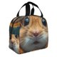 thumbnail image 2 of Fotbe Modern Yellow Sweater Guinea Pig Bolsa Térmica con Estampado y Forro de Aluminio Grueso Bolsa de Almuerzo con Bolsillo Frontal para Hombres y Mujeres, Ideal para Trabajo, Escuela, 2 of 8