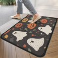 thumbnail image 4 of Halloween Pumpkin Ghost Non Slip Washable Door Mat Pumpkin Spooky Doormat Funny Outdoor Inside Floor Rugs Crystal Velvet 30x17 Inches, 4 of 7