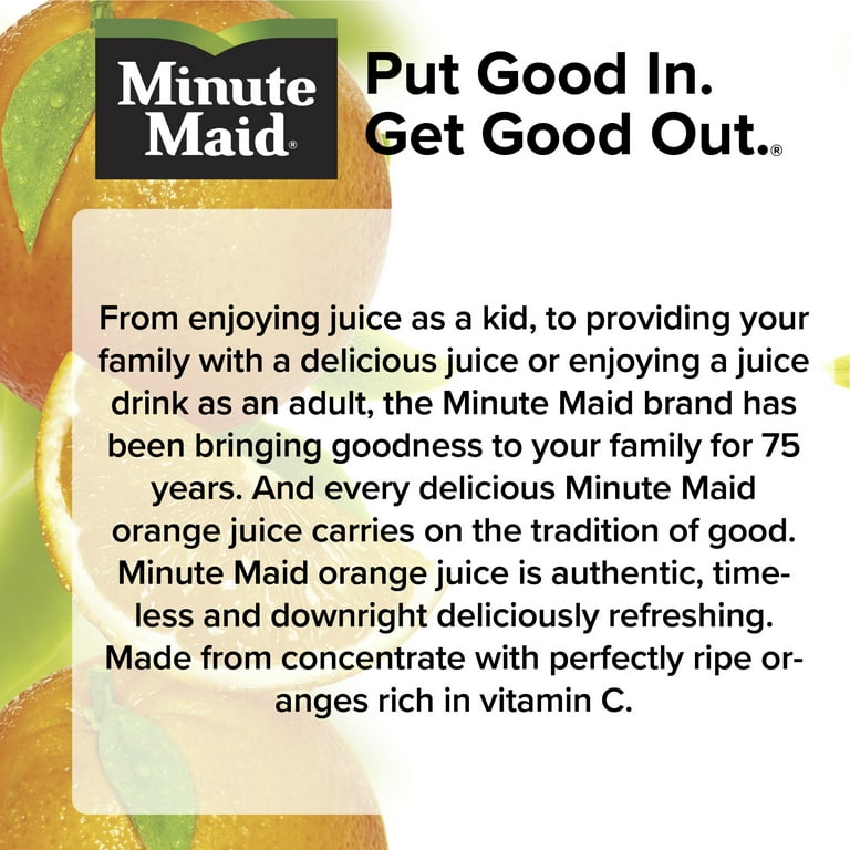 Minute Maid Original Orange Juice, Frozen Concentrate, 12 fl oz
