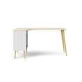 thumbnail image 6 of Tvilum Diana 2 Drawer Office Desk with 3 Shelves for Adults, White and Oak Structure, 6 of 14