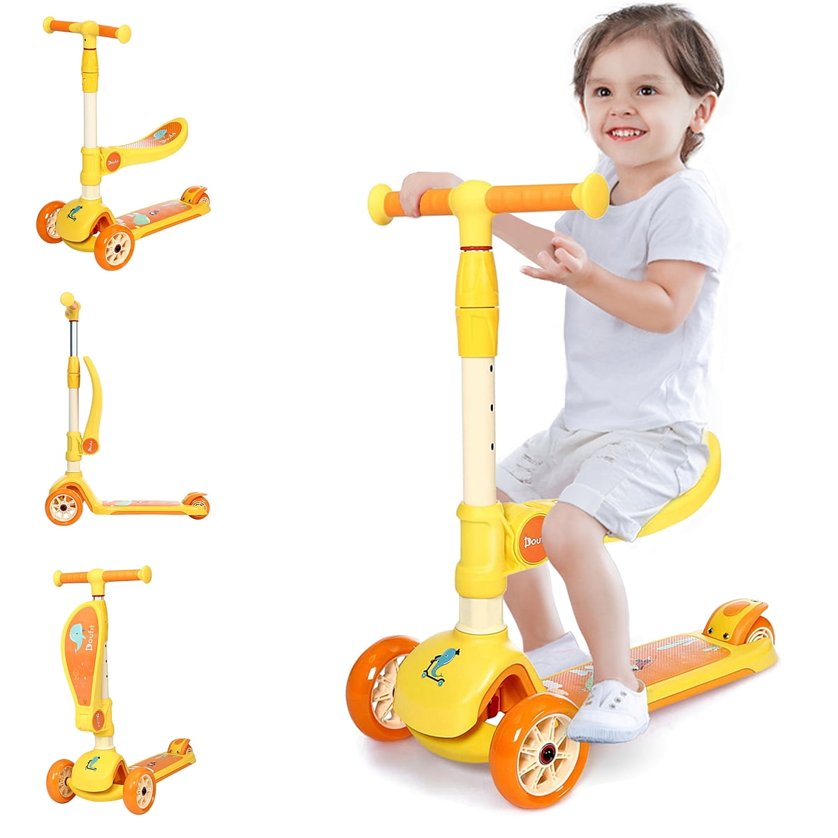 Buy Doufit Toddler Scooter Toddler Scooter 3 Wheel Kid Kick Scooter for