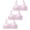 Pink 3PCS, variant on LYMAYTER Girls Junior Comfort Adjustable Strap Training Bra Soft Stretch Everyday Support