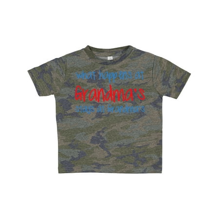 

Inktastic What Happens at Grandma s Gift Toddler Boy or Toddler Girl T-Shirt
