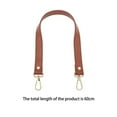 thumbnail image 2 of Leather Wallet with 2Pc, Pu Leather Purse Straps 15" Long Leather Bag Handle Replacement 3/4" Wide Short Shoulder Bag Strap with Gold Metal Clasps for Underarm Satchel Purse Making Saddle Brow, 2 of 6