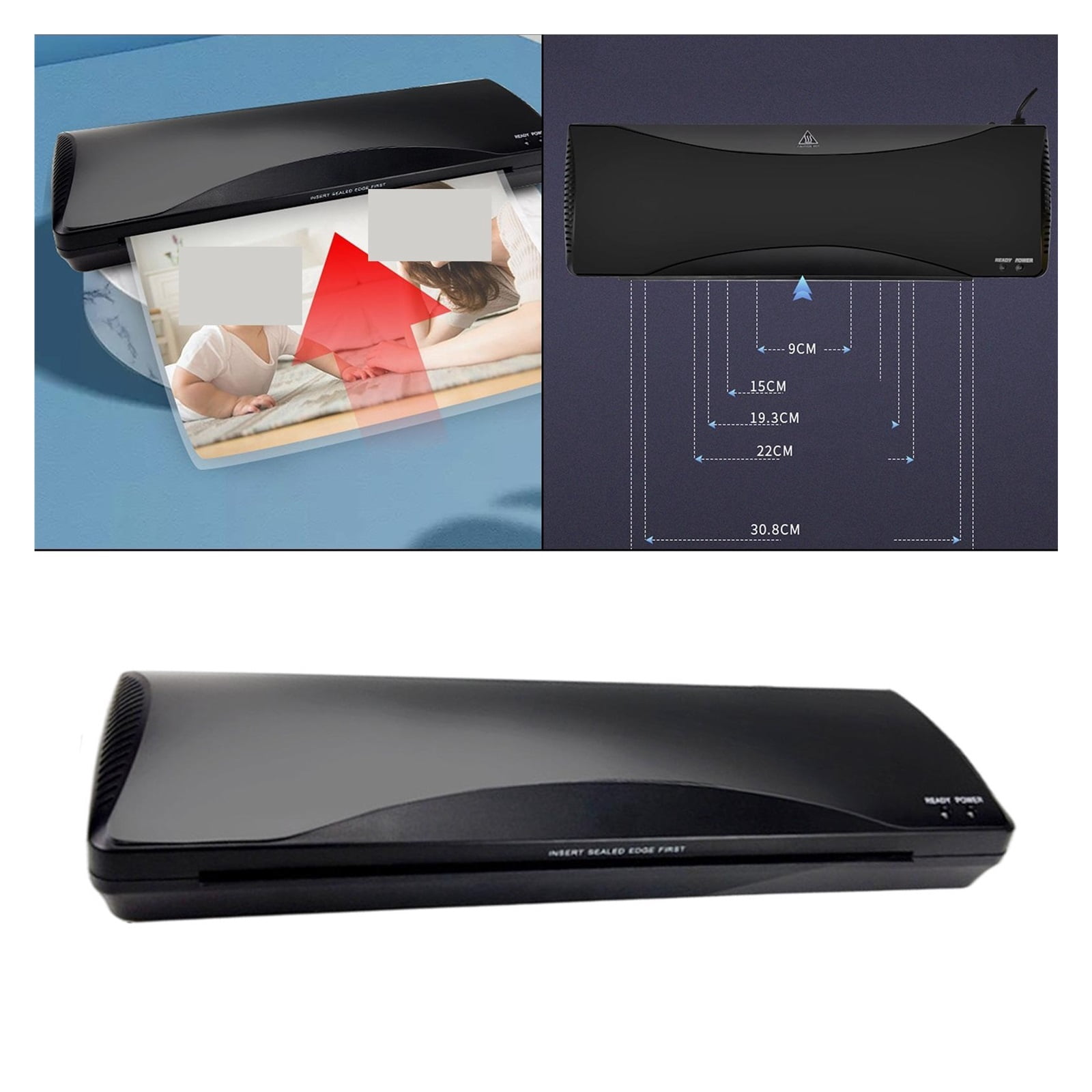 Laminator Machine, A3 A4 Thermal Laminator Machine, Portable Laminator, Personal Laminator Pouches Card Saver For School Office