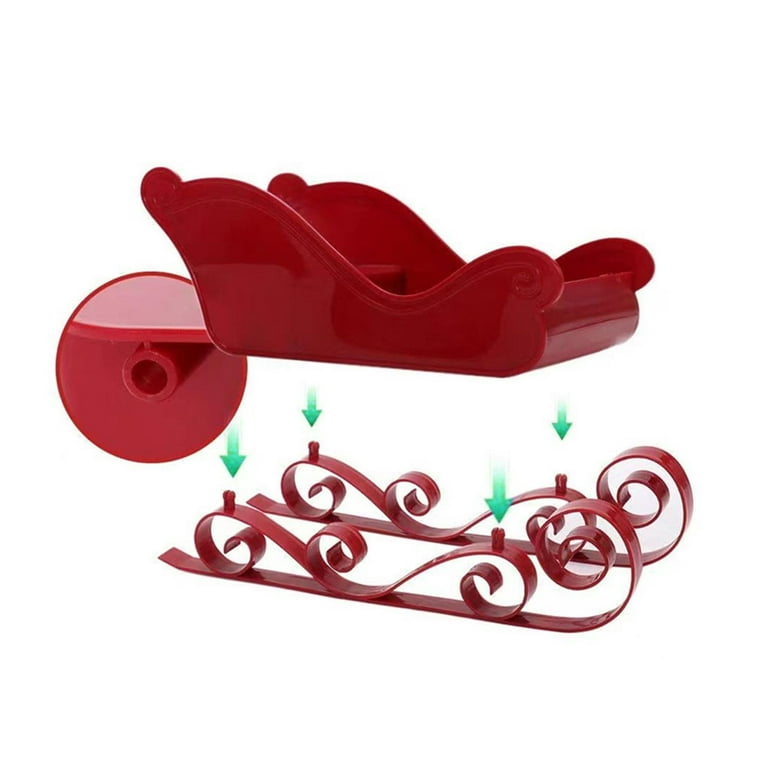Merry Christmas Red Sledge Metal Sleigh Christmas Craft Supplies Indoor  Decoration 2023 New Year Gift Party Decoration - AliExpress