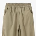 thumbnail image 5 of Falkdiz Boys Pants Straight Leg Outdoor Pockets Winter Stylish Relaxed fit Sport Elastic Waist Trousers for Boys, Khaki, Size: 5-6 Years, 5 of 6
