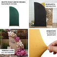 thumbnail image 4 of Efavormart 6ft Matte Beige Fitted Spandex Half Moon Wedding Arch Cover, Custom Fit Chiara Backdrop Stand Cover, 4 of 11