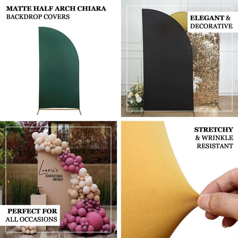 Chiara Arch Backdrop Cover – Stretchy Spandex Fabric, Farm Theme For Birthday/Baby Shower, 30" W X 72" H