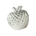 thumbnail image 1 of Estatua de manzana de cerámica, figura decorativa, escultura de fruta coleccionable, para sala de estar Plata, 1 of 7