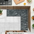 thumbnail image 5 of MeyJey Corner Kitchen Rug, 1 Piece Anti-Slip L Shape Kitchen Mat for Floor, Absorbent Runner in Front of Sink, Washable Floor Rugs for Home,Kitchen(Black-L,24”x 71”x 71”), 5 of 8
